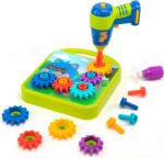 Educational Insights Design & Drill Gears Workshop - Construction Toys & Toddler Tools, Kids Tool Set with Real Electric Drill Toy, Take Apart STEM Set, Building Kits and Gifts for Ages 3+ - Image 2