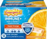 Emergen-C Immune+ Triple Action Immune Support Powder, BetaVia (R), 1000mg Vitamin C, B Vitamins, Vitamin D and Antioxidants, Super Orange, Back to School Essentials – 50 Count - Image 2