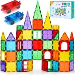 FNJO Magnetic Tiles, 100PCS Building Blocks, STEM Magnets Building Toy Set, Preschool Kindergarten Construction Stacking Toy, School Teacher Supplies, Classroom Must Haves - Image 2