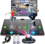 FWFX Dance Mat for Kids and Adults, 2-Player Musical Electronic Dancing Game for TV, Active Indoor Game for Family Parties - Ideal Christmas and Birthday Gift for Kids Boys Girls (Gray) - Image 2