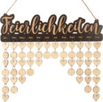 Family Birthday Reminder Wall Hanging Wooden DIY Birthday Tracker Plaque Wall Hanging Perpetual Calendar, Gift for Mom/Dad/Grandparents Personalized,ferierlicheiten,Freunde der Families - Image 2