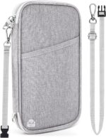 Family Passport Holder for Travel, RFID Blocking Travel Document Organizer with Flexible Carrying Style, Portable Passport Wallet and Essentials for Trip (Grey) - Image 2