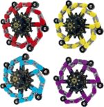 Fidget Toys Transformable Fidget Spinners ADHD Tools for Kids Adult Teen Toddler Autism Sensory Toys Juguetes para Niños 4 Pack Party Favors for Kids - Image 2