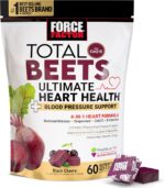 Force Factor Total Beets Ultimate Heart Health Chews for Blood Pressure Support, with Beetroot Powder, CoQ10, B Vitamins & Grapeseed Extract for Blood Flow & Energy, Black Cherry, 60 Soft Chews - Image 2