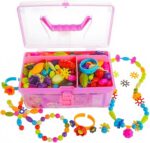 GILI Pop Beads - Jewelry Making Kit for 3 4 5 6 7 8 Year Old Little Girls - Arts and Crafts Toys for Kids Age 4yr-8yr - Necklace Bracelet Creativity Snap Set Top Best Christmas Birthday Gifts (500pcs) - Image 2