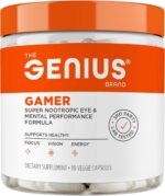 Genius Gamer, Gaming Focus Supplement, 80 Pills - Elite Nootropic Performance Booster - Boost Brain & Mental Clarity, Reaction Time & Concentration - Blue Light Support with Lutemax - Image 2
