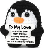 Gifts for Him Her Boyfriend Girlfriend Birthday Christmas, To My Love Handmade Crochet Penguin, Wedding Anniversary Valentines Gift for Women Men, Romantic I Love You Gift for Couples Wife Husband - Image 2