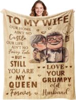 Gifts for Wife Blanket 60’’X50’’, Anniversary Wedding Romantic Gift for Her, Wife Mothers Day Birthday Gift from Husband, I Love You Present for Her - Image 2