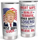 Gifts for Wife from Husband - Wedding Anniversary for Women, Birthday, Christmas, Valentines Day, Mothers Day Gifts for Her - Wife Gift Ideas - 20 Oz Stainless Steel White Tumbler - Image 2