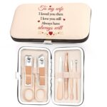 Gifts for Wife,Best Wife Gift Ever Christmas Gift Ideas Xmas Stocking Stuffers Birthday Valentines Day Cool Presents for Her Romantic from Husband Nail Clippers Manicure Kit for Women - Image 2