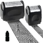 Gikfun Identity Theft Resistant Roller Stamps 2 Pack Confidential Roller Stamps with 1 Large Refill for Masking Identity Address Billing Information Home and Office Essentials EK8487 - Image 2