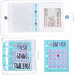 Grevosea Money Saving Binder, Save $150 Money Savings Challenges Book with Envelopes Mini Portable Budget Binder for Cash Saving Home Office Class Prize Gift - Image 2