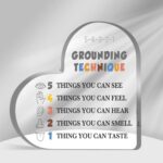 Grounding Technique Sign, Mental Health Gifts for Women, Therapist Office Desk Decor, Psychology Decorations for Corner Classroom Counseling Office, Psychology Gifts for Counselor - Image 2