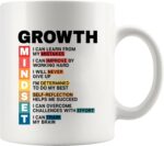 Growth Mindset Definition Mug Inspirational Gifts for Women Men Motivational Gifts For Son Daughter Coworkers Employees Students Novelty Drinkware Ceramic Mug 11 oz White - Image 2