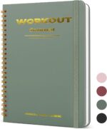 Guirnd Undated Fitness Workout Journal for Men & Women, A5(8.5" x 6.7") Fitness Journal Workout Planner, Workout Log Book Planner for Tracking, Motivating, and Achieving Your Fitness Goals - Green - Image 2