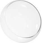 HEMOTON Flower Glass Vase Bowl for Hydroponics Decorative Terrarium Succulent Planter for Home Wedding Floral Displays Glass Design for Root Growth Visibility - Image 2