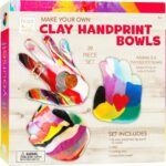 Hapinest Make Your Own Clay Handprint Bowl Kit for Kids, Arts and Crafts for Boys & Girls Ages 6 Years and Up - Image 2