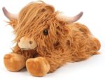 Highland Cow Stuffed Animals, Microwavable Stuffed Animals Heating Pad for Cramps, Pain Stress Relief, Heatable & Coolable Lavender Scented Cow Plush Toy for Anxiety, Women Kid Bedtime Highland Cattle - Image 2