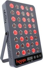 Hooga Red and Near Infrared LED Panel, 660nm & 850nm Light, Built-in Stand and Timer, 40 LED Model – HG200 - Image 2
