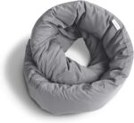 Huzi Infinity Pillow - Home Travel Soft Neck Scarf Support Sleep (Grey) - Image 2