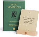 Intelligent Change 52 Stoic Reminders Quote Cards with Display Stand for Personal Growth, Perfect Gifts for Men and Women, Unique Home Decor or Office Desk Accessory, Inspirational Quotes - Image 2