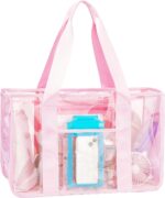 Iridescent Clear Beach Bag for Women, Large Pool Tote Cruise Vacation Essentials - Waterproof, Zipper Closure - Image 2