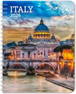 Italy Weekly Engagement Calendar 2026, 6.5" x 8.5" Spiral Bound - Image 2