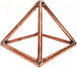 JET Pure Copper Pyramid 51 Degree Meditation, Healing, Amplification of Energy, energy flow and promote well-being Positive Energy - Approx 6 Inch (Copper Pyramid) - Image 2