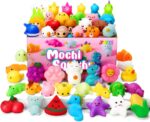 JOYIN Mochi Squishy Toys Set, Random 25 Pack Mini Squishy Mochi, Party Favors for Kids, Kawaii Stress Relief Toys, Basket Stuffers, Goodie Bags Fillers, Birthday Gifts, Classroom Prizes - Image 2