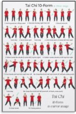 JPOSTHCZ Tai Chi 10 Forms Poster Traditional Chinese Martial Canvas Wall Art Aesthetic Decorative Painting Living Room Gym Or Meditation Studiostyle 12x18inch(30x45cm) - Image 2