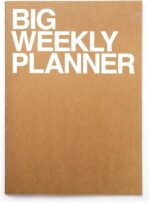 JSTORY Big Personal Wide Spaces Weekly Planner 28 Sheets Kraft - Image 2
