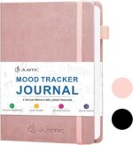JUBTIC Mood Tracker Journal, Mental Health Journal for Women, 100-Day Self Care & Anxiety Journal with Wellness Tracker and Monthly Reflection, ADHD Planner to Practice Positive Thinking, Rose Gold - Image 2