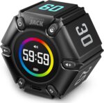 Jack Pomodoro Timer - Productivity Cube, Visual Focus Timer, Mute & Vibration & Adjustable Sound Alert, for Office, ADHD, Study, Work, 3/5/10/25/30/60min & Custom Countdown - Black - Image 2