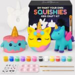 Jim&Gloria Paint Your Own Squishies, Jumbo Squishy Gifts for Girls and Boys 8 9 10 11 12 13 14, Arts and Crafts for Kids, Party Favors for Birthday, Christmas Gift for Kids, Pack of 3 - Image 2