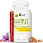 Jiva Saffron Supplements - Pure Saffron Extract Capsules 88.5 mg with Turmeric & Black Pepper Supplement - Support Normal Eye Health, Mental Clarity, Mood Balance for Women & Men - 90 Count - Image 2