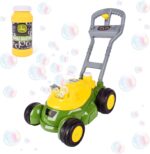 John Deere Bubble Lawn Mower for Toddlers, Bubble Blowing Machines, Indoor and Outdoor Gardening Toy, Birthday, Party Favor for Preschool Girls and Boys, No Batteries Required, 2+ - Image 2