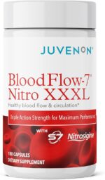 Juvenon BloodFlow-7 Nitric Oxide Supplement with Nitrosigine - Improved Formula for Maximum Absorption - Circulation Booster, Blood Pressure, Cholesterol Support (180 Count (Pack of 1)) - Image 2