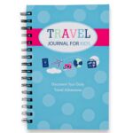 Kahootie Co Travel Journal for Kids, Fun and Easy Way to Document Several Vacations in One Journal, Memorable Keepsake, Creative Writing Tool for Kids, Spiral Bound, Hard Cover in Teal and Pink - Image 2