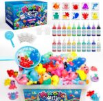 Kiditos Magic Water Elf Toy Kit–Squishies for Kids, 20 Gels & 10 Molds, Magic Gel Water Pets Sensory Toy, Fun DIY Craft Kit, Party Favors, Birthday & Christmas Gifts for Kids Ages 3+ - Image 2