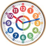 Kids Learning Wall Clock - Silent Non-Ticking Analog 10 Inch Teaching Clock for Classrooms & Bedrooms - Makes Telling Time Easy for Kids - Image 2
