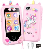 Kids Smart Phone with Dual Camera, Game & Music Player, Toddler Learning Play Toy Cell Phone, Gifts for Girls, Christmas, Birthday, Age 3-10, Light Pink - Image 2