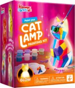 Klever Kits DIY Night Light- Paint Your Own Cat Lamp- Arts & Crafts Kit School Activities Art Supplies Toys Painting Kits, Birthday Gifts for Girls Boys Aged 6+ - Image 2