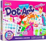Klever Kits Dot Art Kit for Kids, No Mess Sticker for Toddlers 3-7, Craft Kits, DIY Creative Activity, Travel Toy, Birthday Presents for Boys Girls (Unicorns & Princess) - Image 2