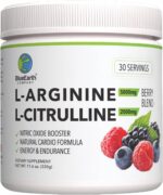 L-Arginine 5000mg + L-Citrulline 2000mg Complex Powder Supplement - Nitric Oxide Booster - Heart Health, Blood Flow, Energy & Endurance - 30 Servings (Berry Blend) - Image 2