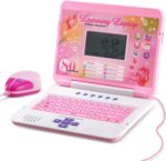LESHITIAN Kids Laptop - 80 Learning Activities to Learn Alphabet, Words, Mathematics, Play Games and Music - Educational Learning Computer for Kids Ages 5+ - Image 2