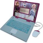 LEXiBOOK Disney Frozen 2 - Educational and Bilingual Laptop Spanish/English - Girls Toy with 124 Activities to Learn, Play Games and Music with Elsa & Anna - Blue/Purple, JC598FZi2 - Image 2