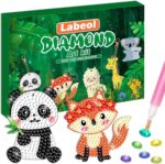 Labeol Arts and Crafts for Kids Ages 8-12 - Creat Your Own GEM Keychains-5D Diamond Art by Numbers GEM Art Kits for Kids Girls Toddler Crafts Age 6-7 6-8 10-12 (Animal) - Image 2