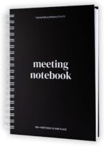 Lamare Meeting Notebook for Work Organization – Perfect Work Notebook for Note Taking & Meeting Planner for Productivity - Image 2