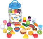 Learning Resources A to Z Mini Foods, Pretend Play Kitchen Accessories for Kids, Toddler Montessori, Fine Motor Skills, Gifts for Kids - Image 2