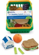 Learning Resources Healthy Lunch Basket - 17 Pieces, Ages 3+ Pretend Play Food for Toddlers, Preschool Learning Toys, Kitchen Play Toys for Kids - Image 2